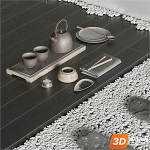 Tea Set 3D Model